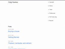 Tablet Screenshot of greghawkes.com